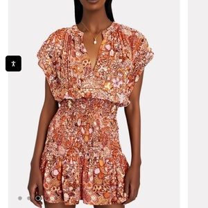 ALC Carly Floral Silk Mini Dress